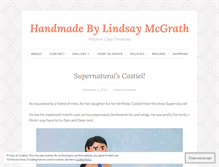 Tablet Screenshot of handmadebylindsay.wordpress.com