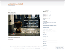 Tablet Screenshot of jemima.wordpress.com