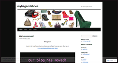 Desktop Screenshot of mybagandshoes.wordpress.com