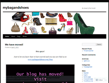 Tablet Screenshot of mybagandshoes.wordpress.com