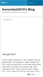 Mobile Screenshot of aaronotuel2010.wordpress.com