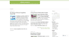 Desktop Screenshot of cellularproduct.wordpress.com