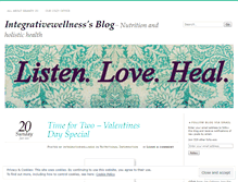 Tablet Screenshot of integrativewellness.wordpress.com