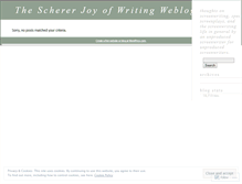 Tablet Screenshot of mscherer.wordpress.com