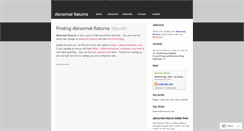 Desktop Screenshot of abnormalreturns.wordpress.com