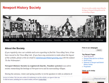Tablet Screenshot of newporthistorysociety.wordpress.com