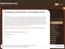 Tablet Screenshot of gaycounty.wordpress.com