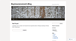 Desktop Screenshot of buyinsurancenow.wordpress.com
