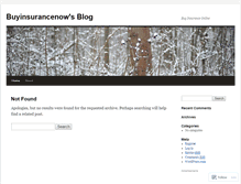 Tablet Screenshot of buyinsurancenow.wordpress.com