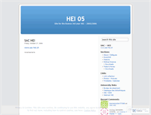 Tablet Screenshot of hei05.wordpress.com