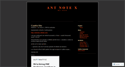 Desktop Screenshot of antnotex.wordpress.com