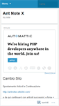 Mobile Screenshot of antnotex.wordpress.com