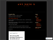 Tablet Screenshot of antnotex.wordpress.com