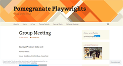 Desktop Screenshot of pomegranateplaywrights.wordpress.com