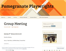 Tablet Screenshot of pomegranateplaywrights.wordpress.com