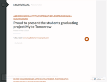Tablet Screenshot of mainvisual.wordpress.com