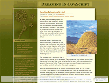 Tablet Screenshot of dreaminginjavascript.wordpress.com