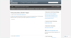 Desktop Screenshot of childpovertybulletin.wordpress.com