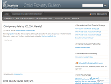 Tablet Screenshot of childpovertybulletin.wordpress.com