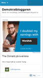 Mobile Screenshot of demokratbloggaren.wordpress.com