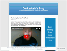 Tablet Screenshot of dorkydoric.wordpress.com