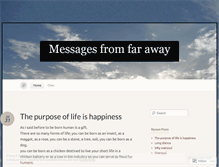 Tablet Screenshot of messengerfromafar.wordpress.com