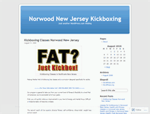 Tablet Screenshot of norwoodnjkickboxing.wordpress.com