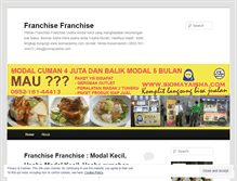 Tablet Screenshot of franchisefranchise.wordpress.com