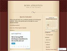 Tablet Screenshot of bchsathletics.wordpress.com