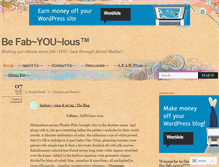 Tablet Screenshot of fabyoulous.wordpress.com