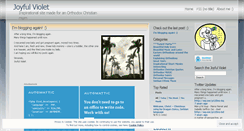 Desktop Screenshot of joyfulviolet.wordpress.com
