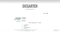 Desktop Screenshot of diegarten.wordpress.com