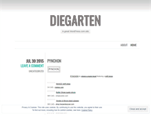 Tablet Screenshot of diegarten.wordpress.com