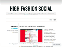 Tablet Screenshot of highfashionsocial.wordpress.com