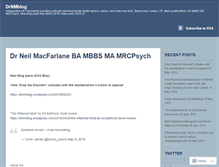 Tablet Screenshot of drnmblog.wordpress.com
