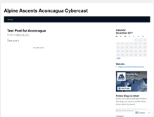 Tablet Screenshot of alpineascentsaconcagua.wordpress.com