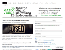 Tablet Screenshot of elgalloverde.wordpress.com