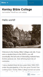 Mobile Screenshot of kenleybiblecollege.wordpress.com