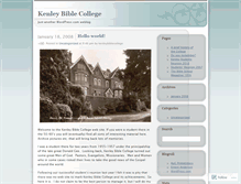 Tablet Screenshot of kenleybiblecollege.wordpress.com