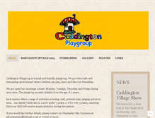 Tablet Screenshot of caddingtonplaygroup.wordpress.com