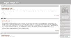 Desktop Screenshot of eliquidrecipebook.wordpress.com
