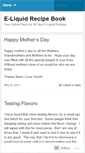 Mobile Screenshot of eliquidrecipebook.wordpress.com