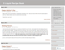 Tablet Screenshot of eliquidrecipebook.wordpress.com