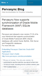 Mobile Screenshot of pervasync.wordpress.com