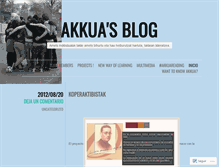 Tablet Screenshot of akkua.wordpress.com