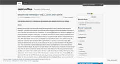 Desktop Screenshot of endosulfan.wordpress.com