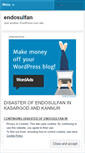 Mobile Screenshot of endosulfan.wordpress.com