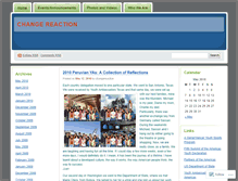 Tablet Screenshot of changereaction.wordpress.com