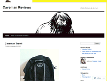 Tablet Screenshot of cavemanreviews.wordpress.com