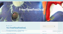 Desktop Screenshot of freeflowfestival.wordpress.com